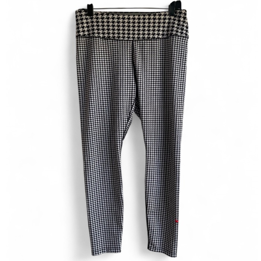 Nike Dri-FIT Black and White Houndstooth Leggings Size L